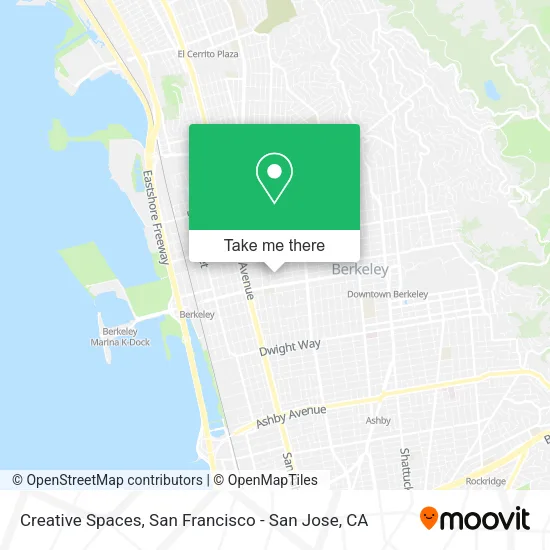 Mapa de Creative Spaces