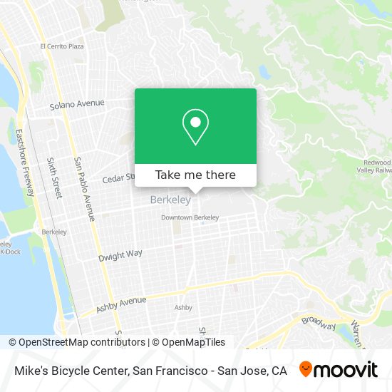 Mike's Bicycle Center map