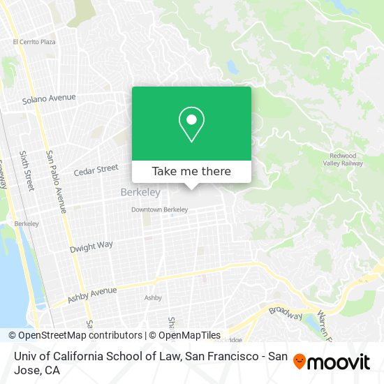 Univ of California School of Law map