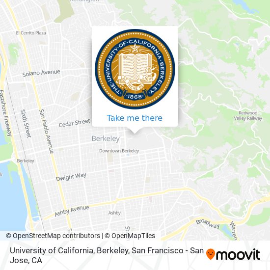 University of California, Berkeley map