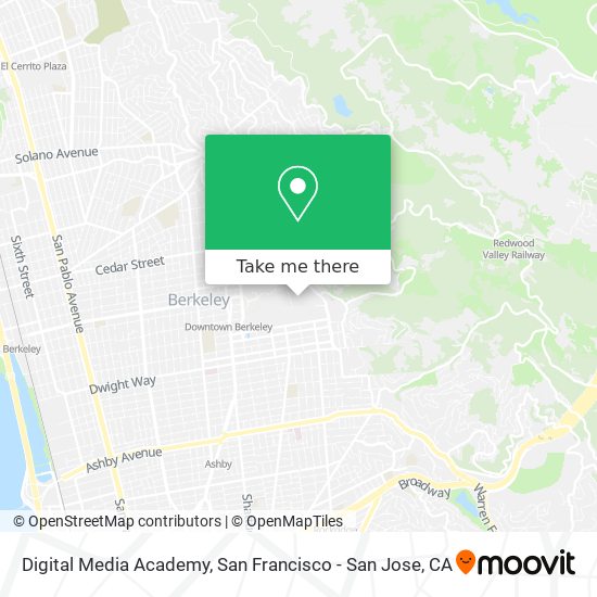 Digital Media Academy map