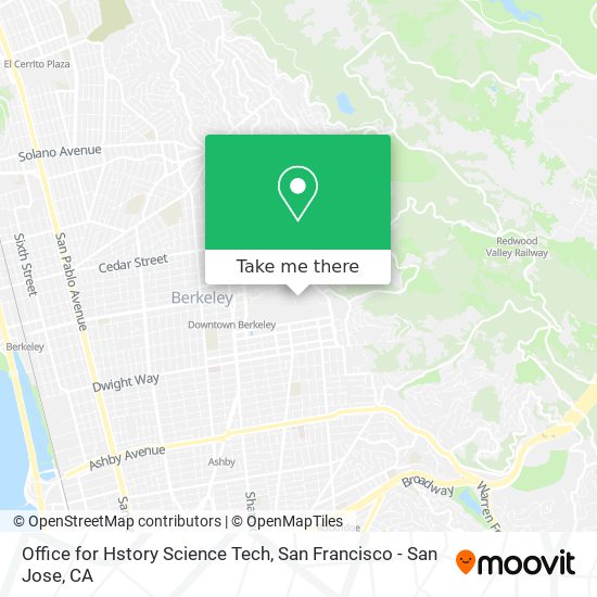 Mapa de Office for Hstory Science Tech