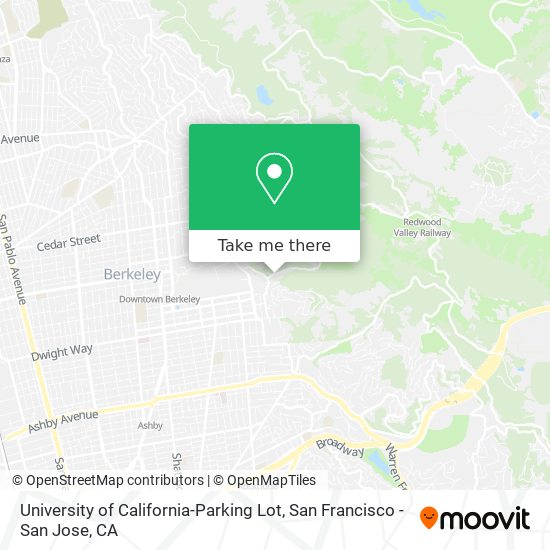 University of California-Parking Lot map