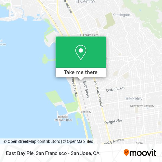 East Bay Pie map