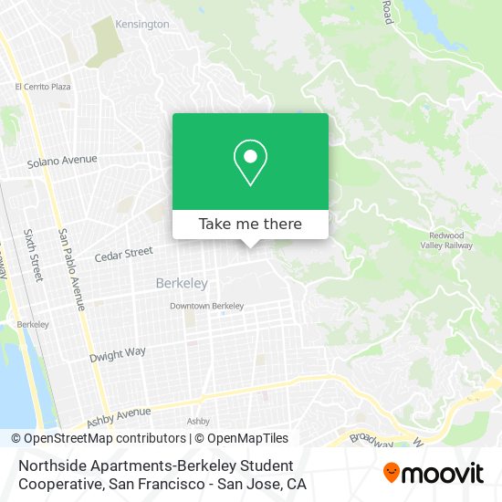 Northside Apartments-Berkeley Student Cooperative map