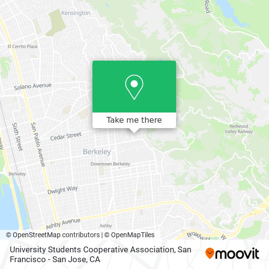 University Students Cooperative Association map