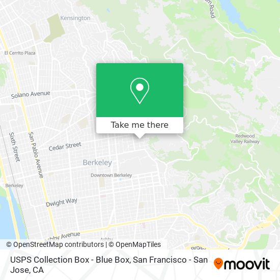 USPS Collection Box - Blue Box map