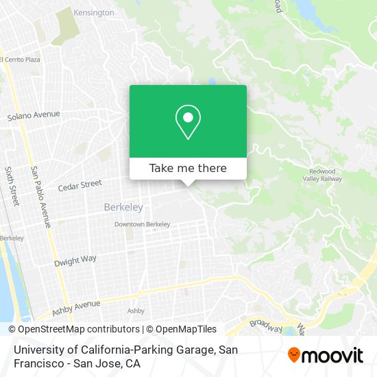 University of California-Parking Garage map