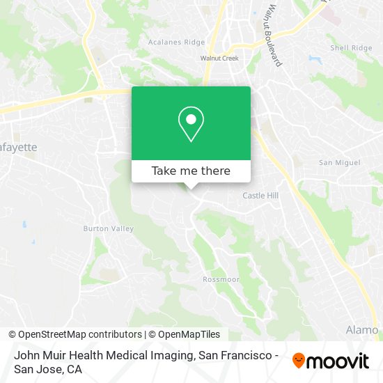 Mapa de John Muir Health Medical Imaging