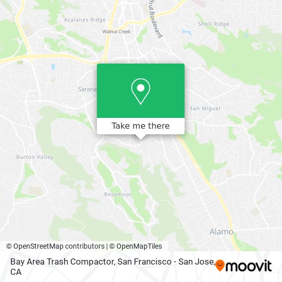 Bay Area Trash Compactor map