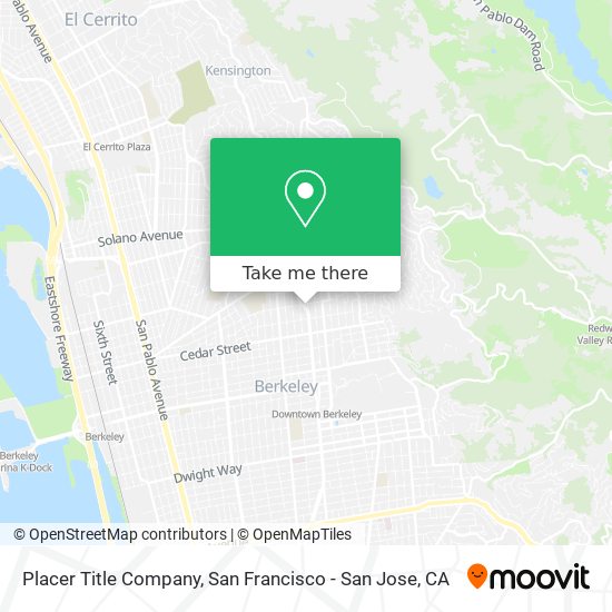 Placer Title Company map