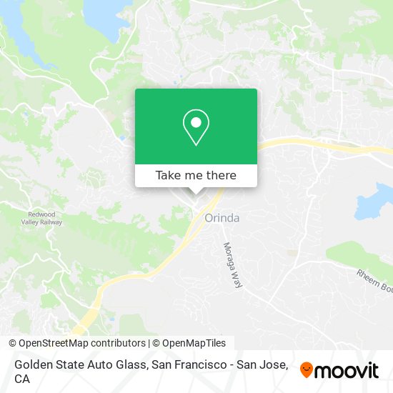 Mapa de Golden State Auto Glass