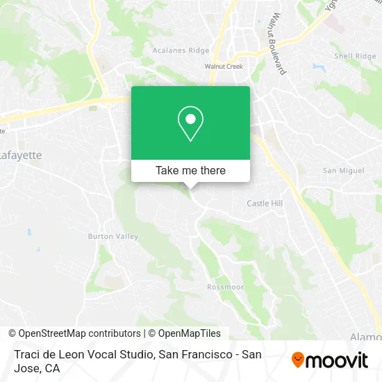 Mapa de Traci de Leon Vocal Studio