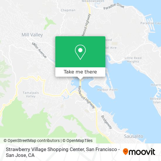 Strawberry Village Shopping Center map