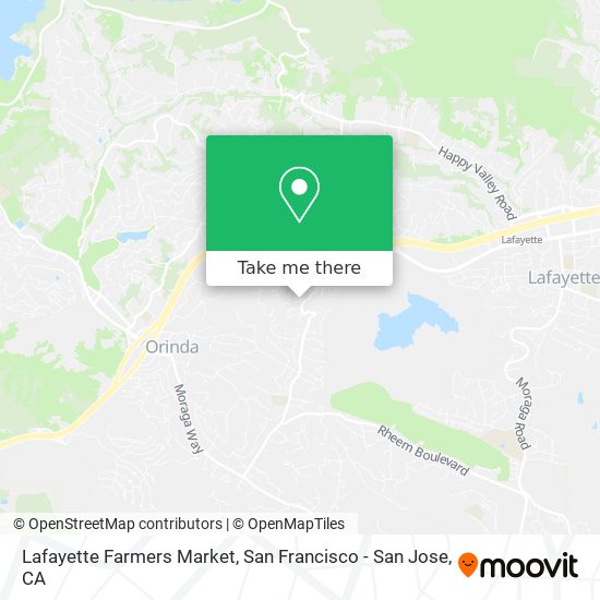 Mapa de Lafayette Farmers Market