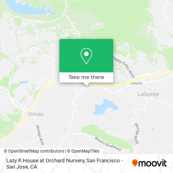 Lazy K House at Orchard Nursery map