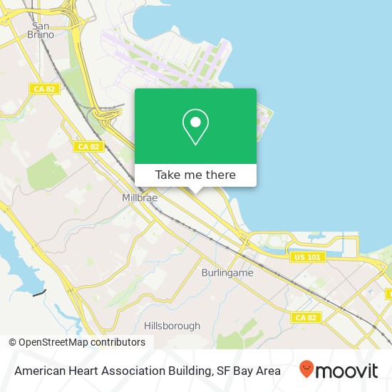 Mapa de American Heart Association Building