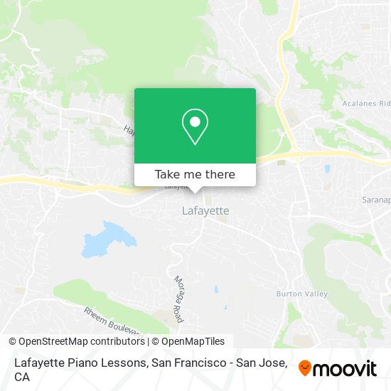 Lafayette Piano Lessons map