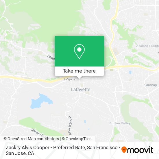 Zackry Alvis Cooper - Preferred Rate map