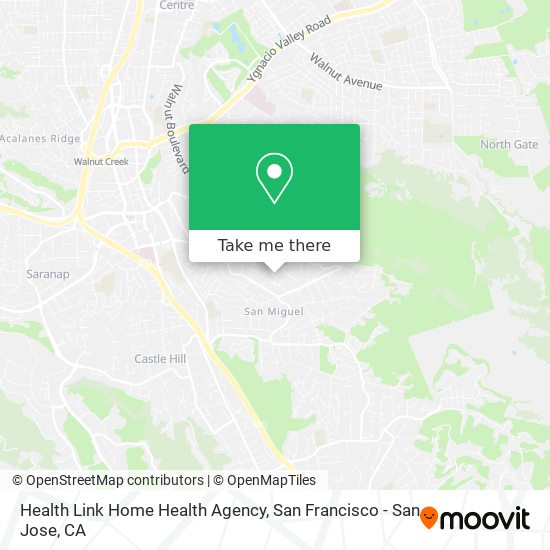 Health Link Home Health Agency map