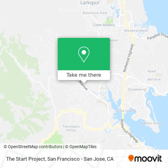 The Start Project map