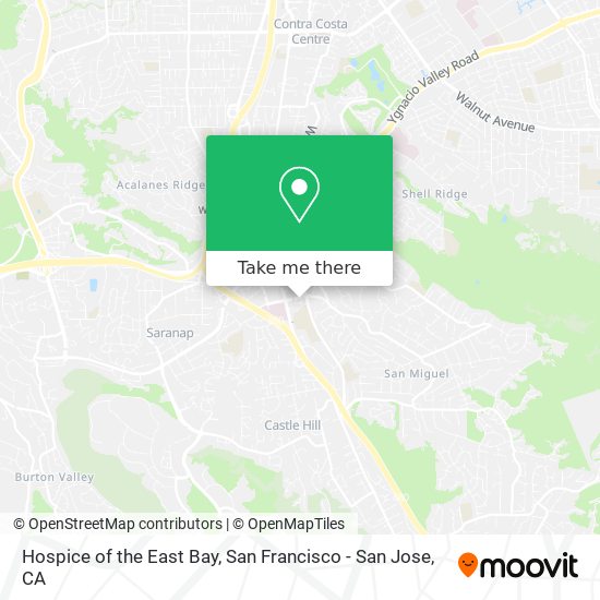 Mapa de Hospice of the East Bay