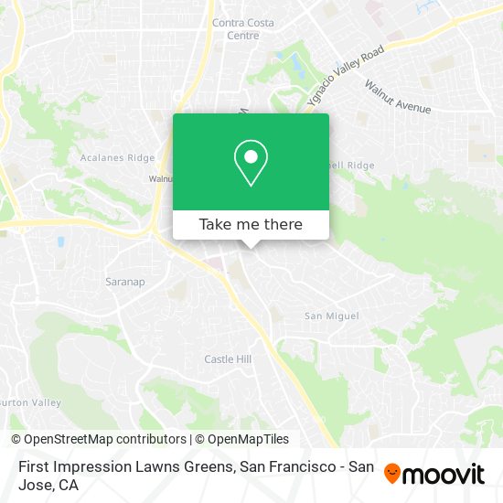 Mapa de First Impression Lawns Greens