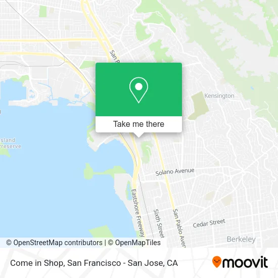 Mapa de Come in Shop