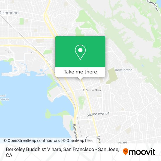 Mapa de Berkeley Buddhist Vihara