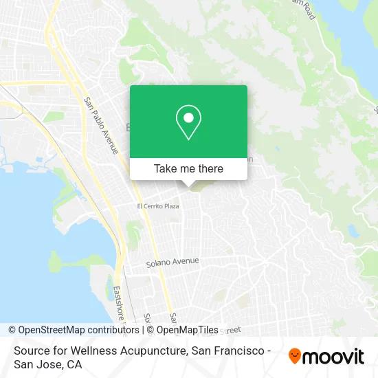 Source for Wellness Acupuncture map