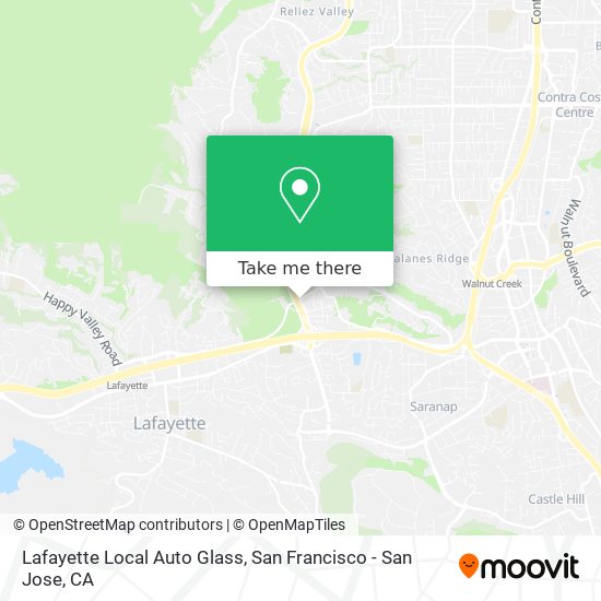 Mapa de Lafayette Local Auto Glass