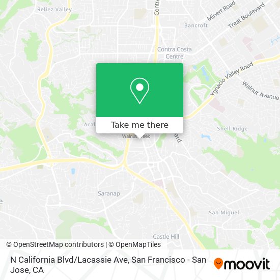 Mapa de N California Blvd/Lacassie Ave
