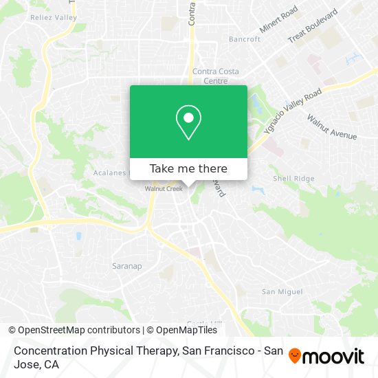 Mapa de Concentration Physical Therapy