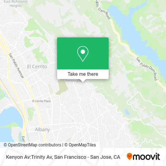 Kenyon Av:Trinity Av map