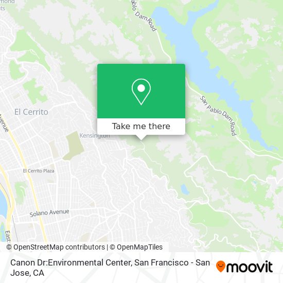 Canon Dr:Environmental Center map