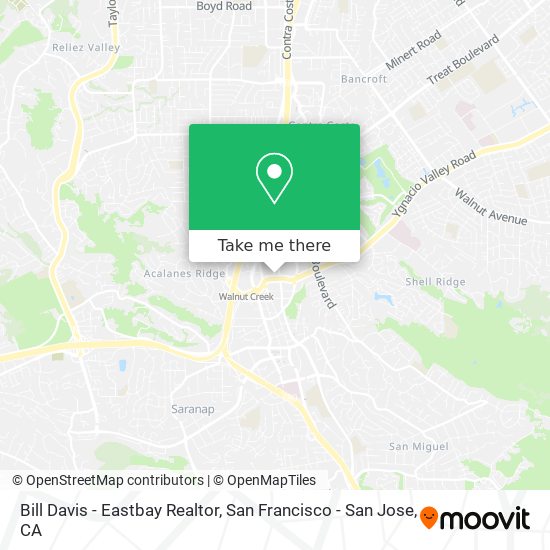 Mapa de Bill Davis - Eastbay Realtor