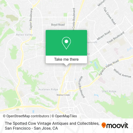 The Spotted Cow Vintage Antiques and Collectibles map