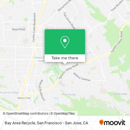 Bay Area Recycle map