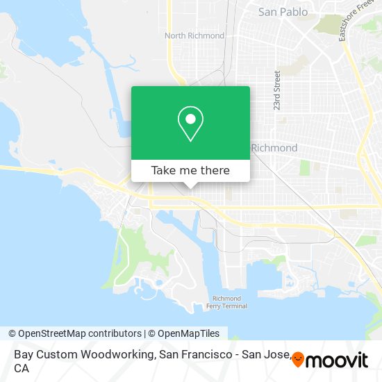 Bay Custom Woodworking map