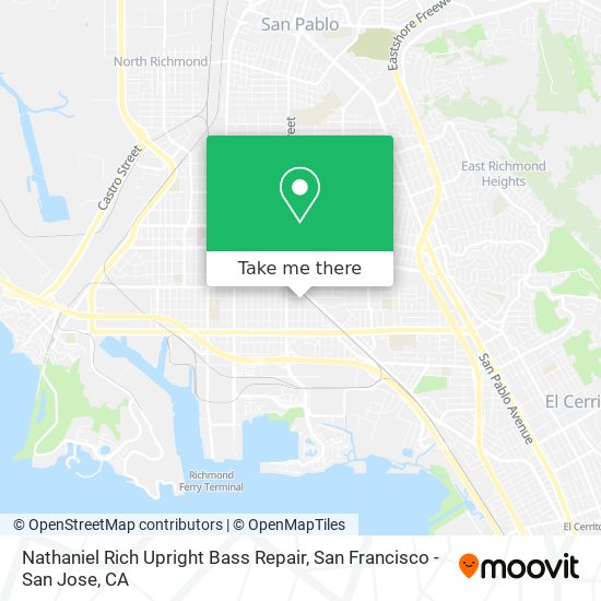 Mapa de Nathaniel Rich Upright Bass Repair