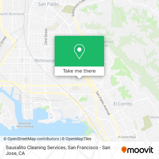 Sausalito Cleaning Services map