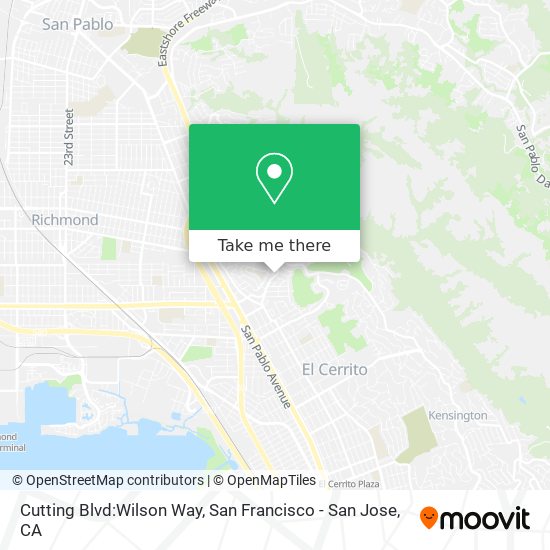 Mapa de Cutting Blvd:Wilson Way