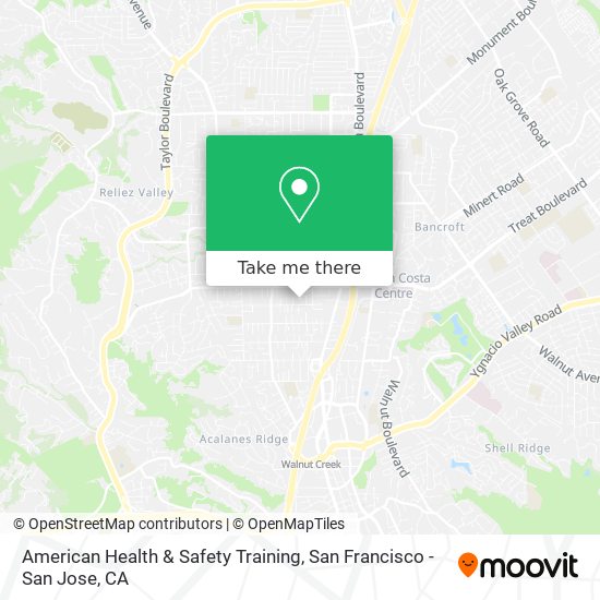 American Health & Safety Training map