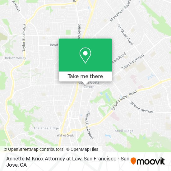 Mapa de Annette M Knox Attorney at Law