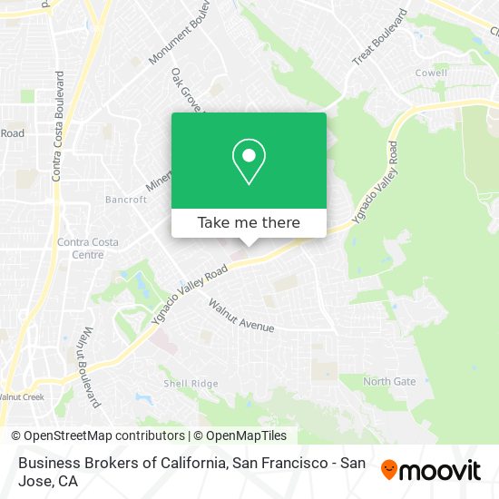 Business Brokers of California map