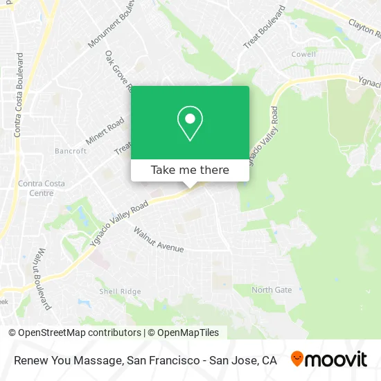 Renew You Massage map