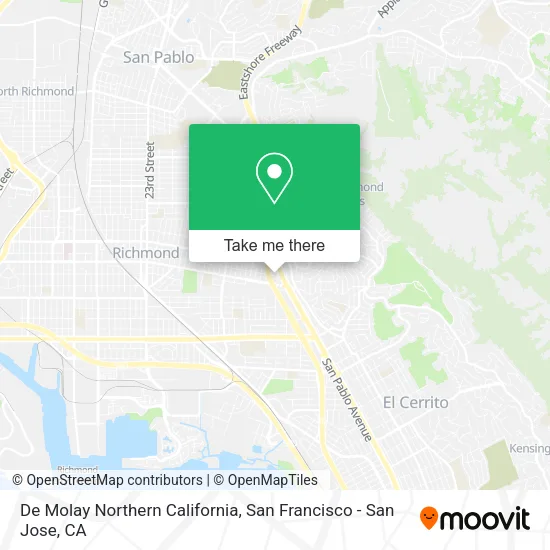 Mapa de De Molay Northern California