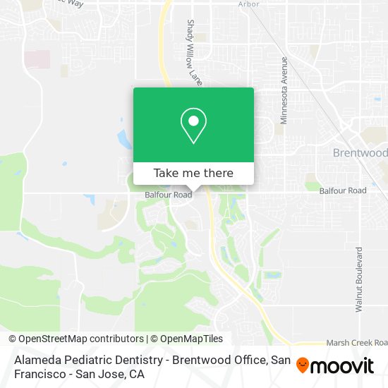 Mapa de Alameda Pediatric Dentistry - Brentwood Office