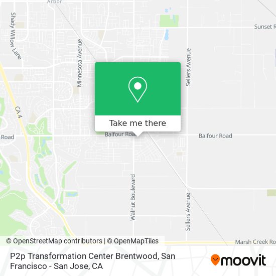 Mapa de P2p Transformation Center Brentwood