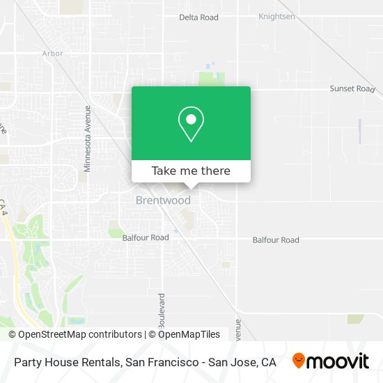 Party House Rentals map